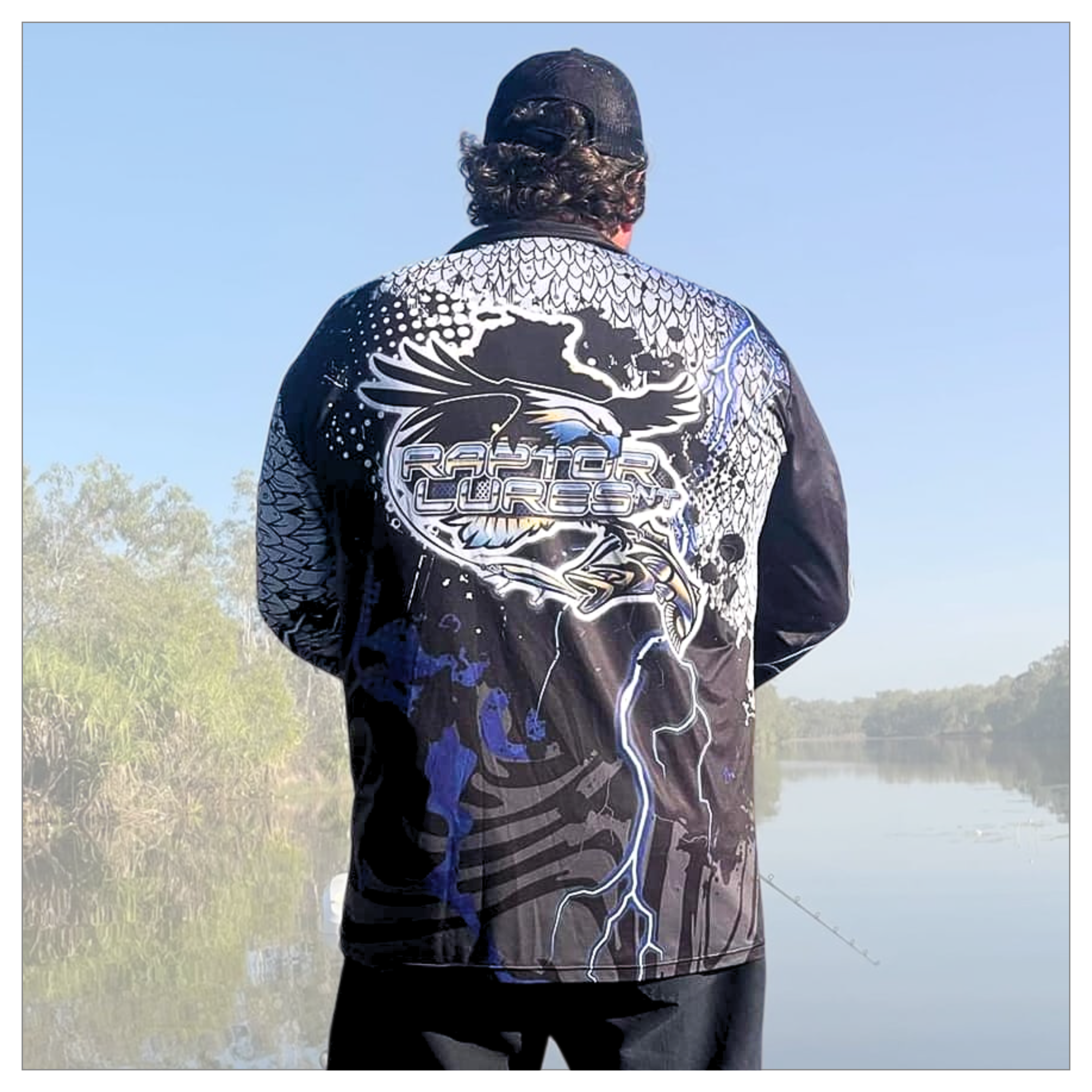 Adult Fishing Shirt - Black