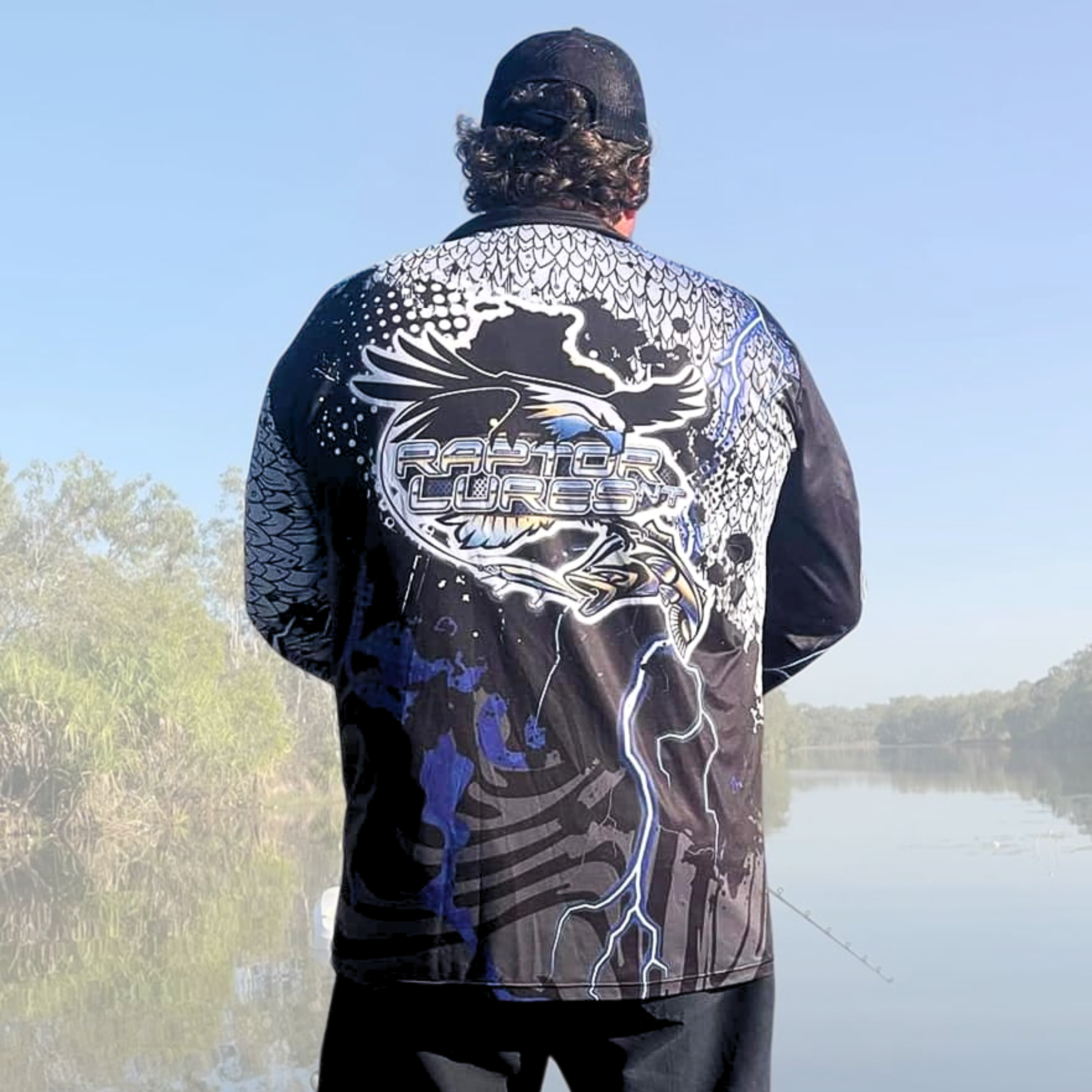 Adult Fishing Shirt - Black